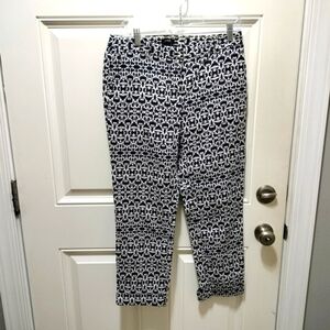 J. Crew Black and White Patterned Garment Size 2